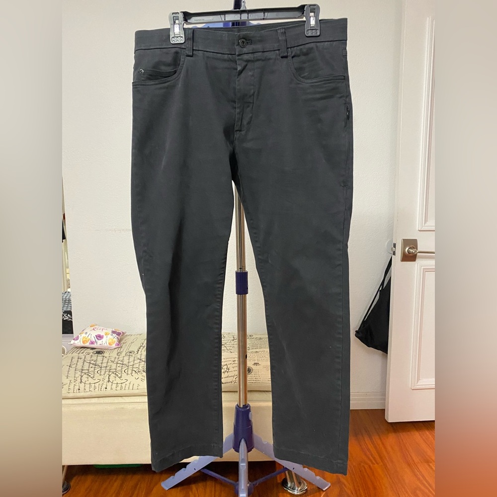 Mens tech pants Van Heusen Flex Slim Black size 34/29
